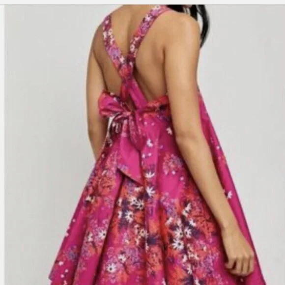 Free People Fuschia Floral Dress - Picture 3 of 5